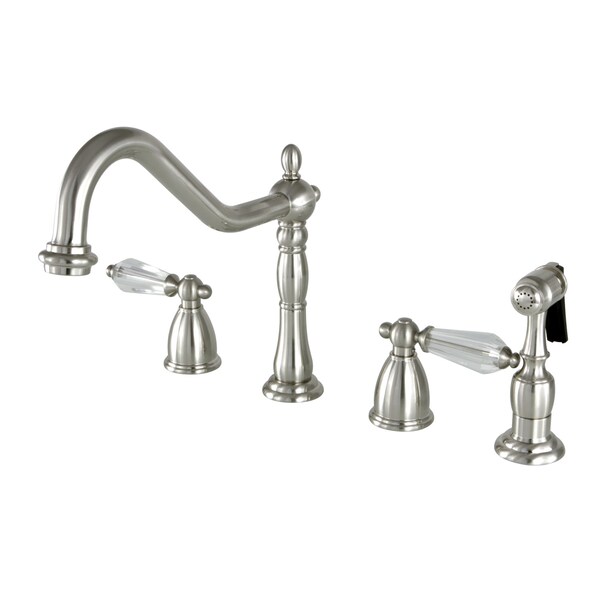 Widespread Kitchen Faucet, Brushed Nickel